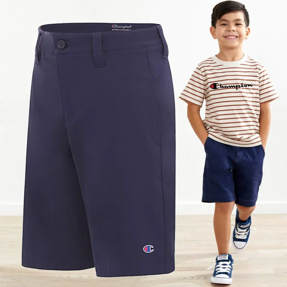 CHAMPION Big Boys Woven Performance Flat Front Shorts ⚽ NEW WITH TAG!